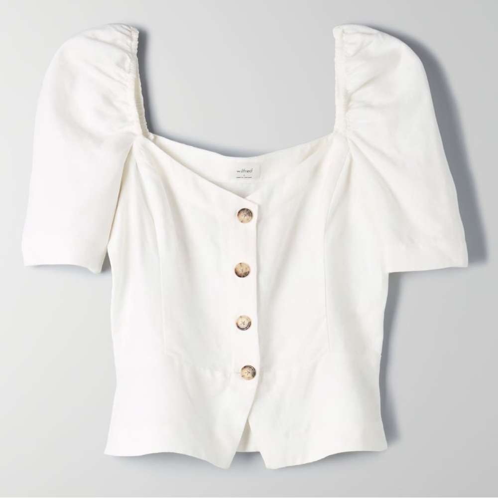 WILFRED BUTTON DOWN TOP